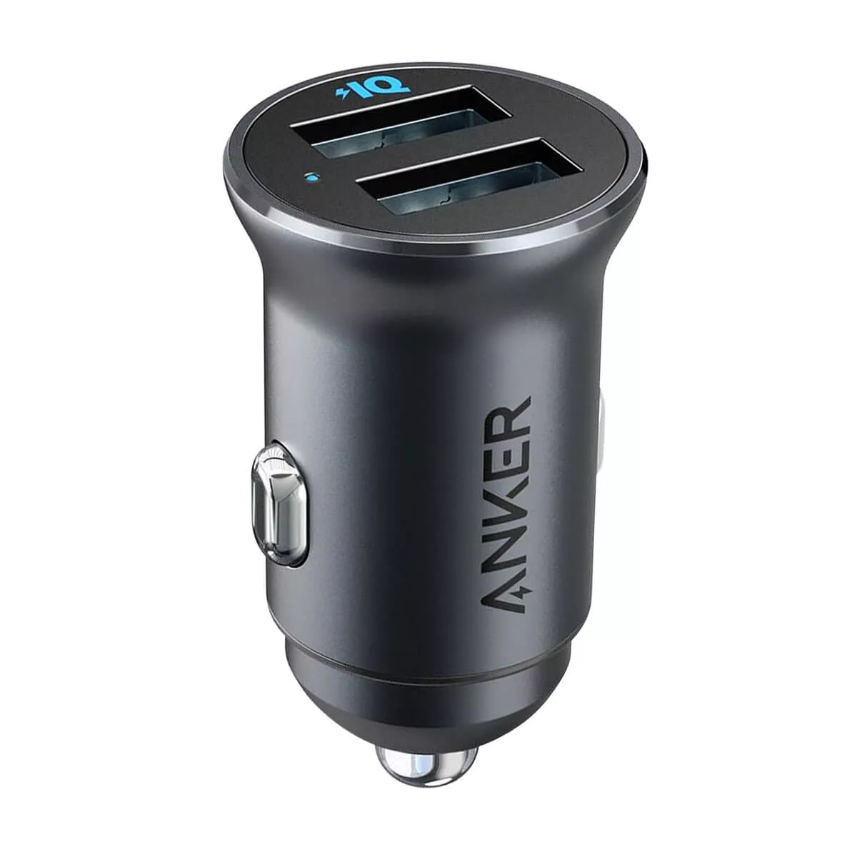 Anker PowerDrive 2 Alloy - 24W Car Charger - Black