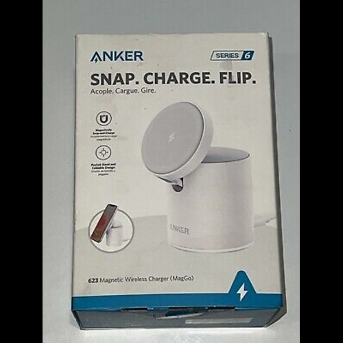 ANKER 623 Magnetic Wireless Charger - White ( MagGo )