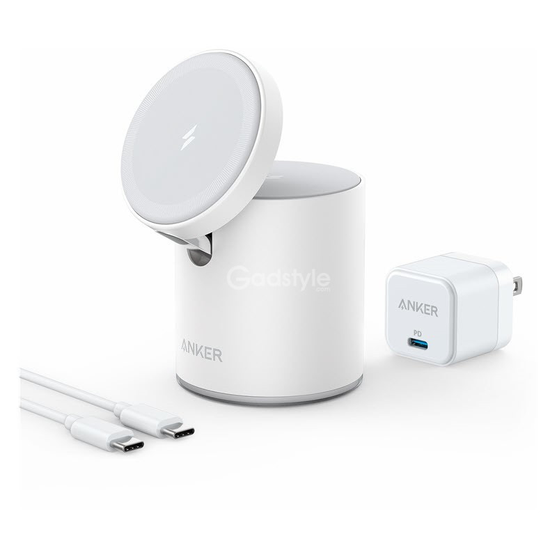 ANKER 623 Magnetic Wireless Charger - White ( MagGo )