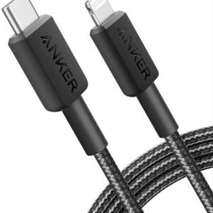 Anker 322 USB-C to Lightning Cable (3ft Braided) - Black