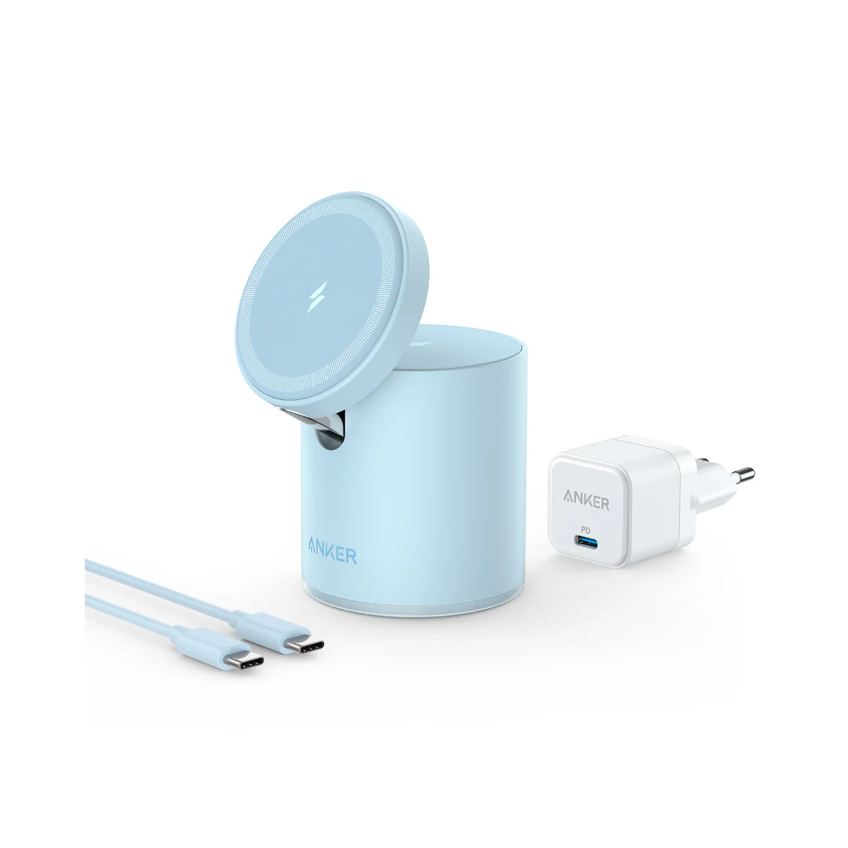 ANKER 623 Magnetic Wireless Charger - Blue ( MagGo )