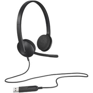 Logitech H340 Wired USB Stereo Headset - Black