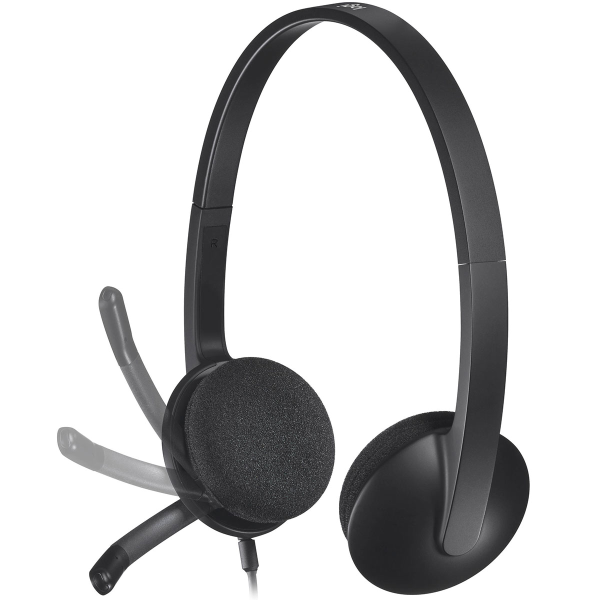 Logitech H340 Wired USB Stereo Headset - Black