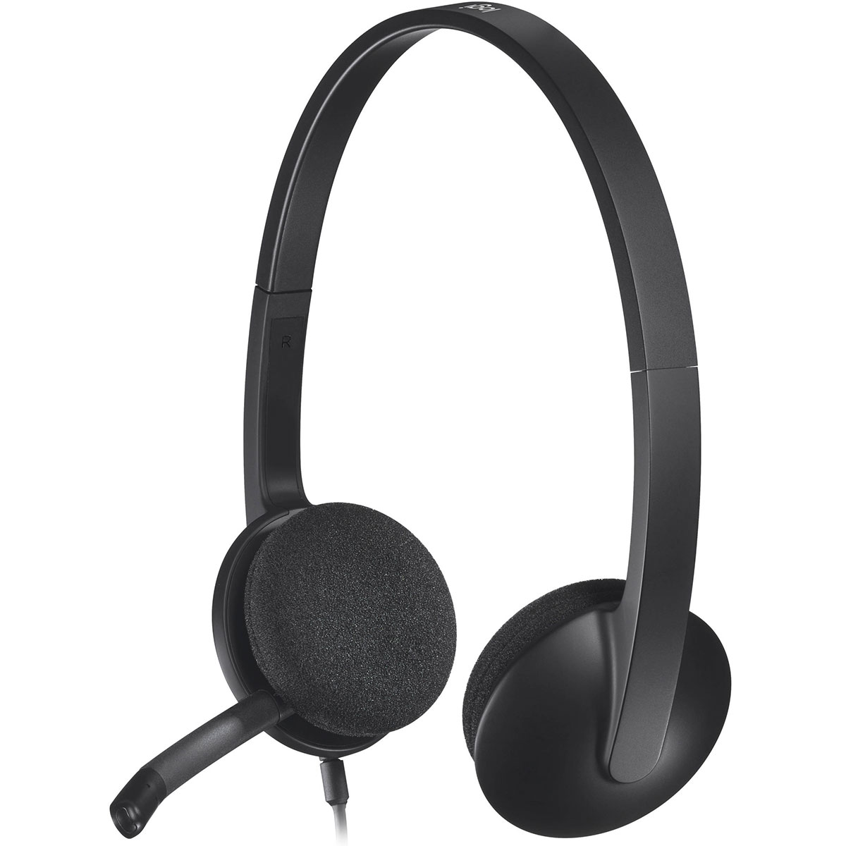 Logitech H340 Wired USB Stereo Headset - Black
