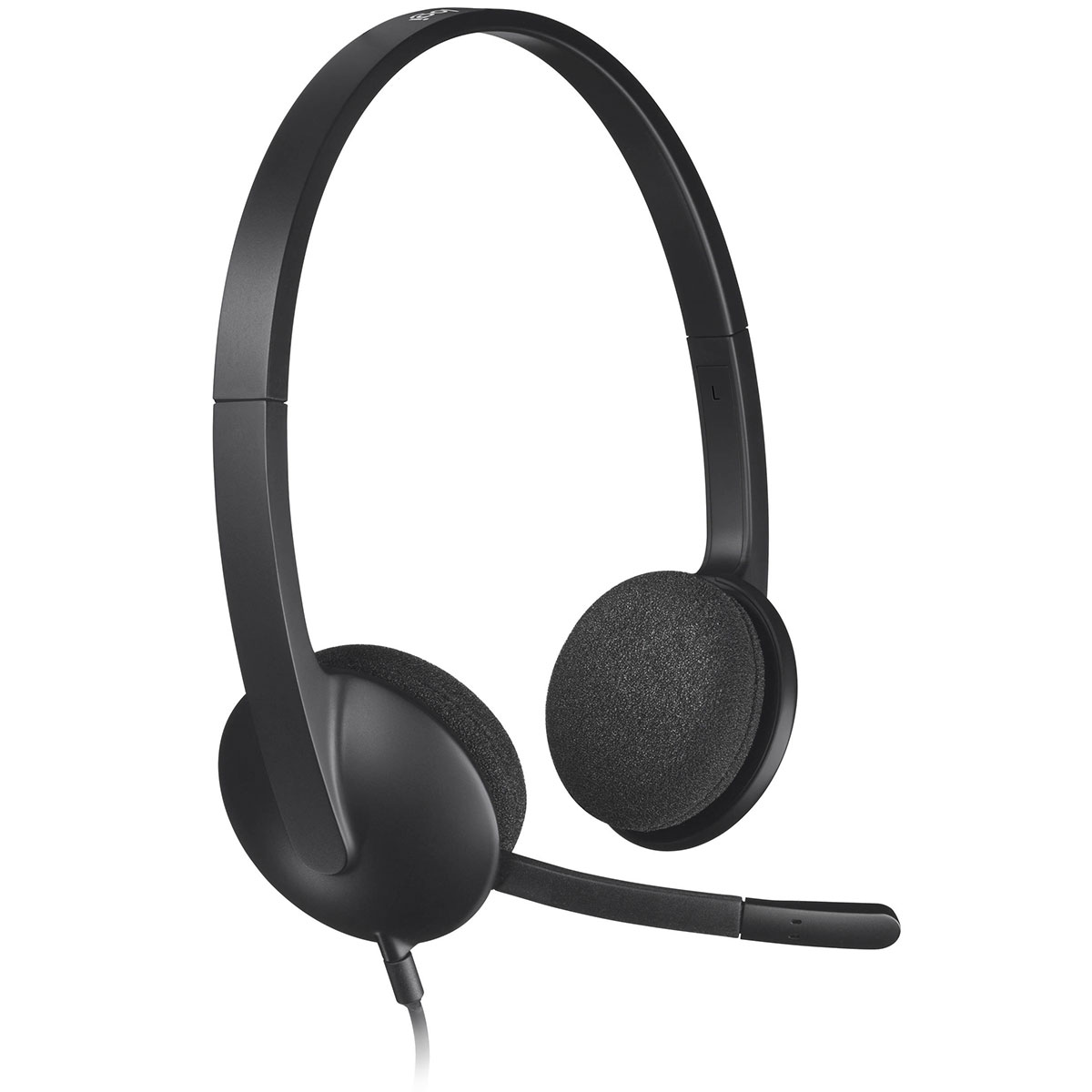 Logitech H340 Wired USB Stereo Headset - Black