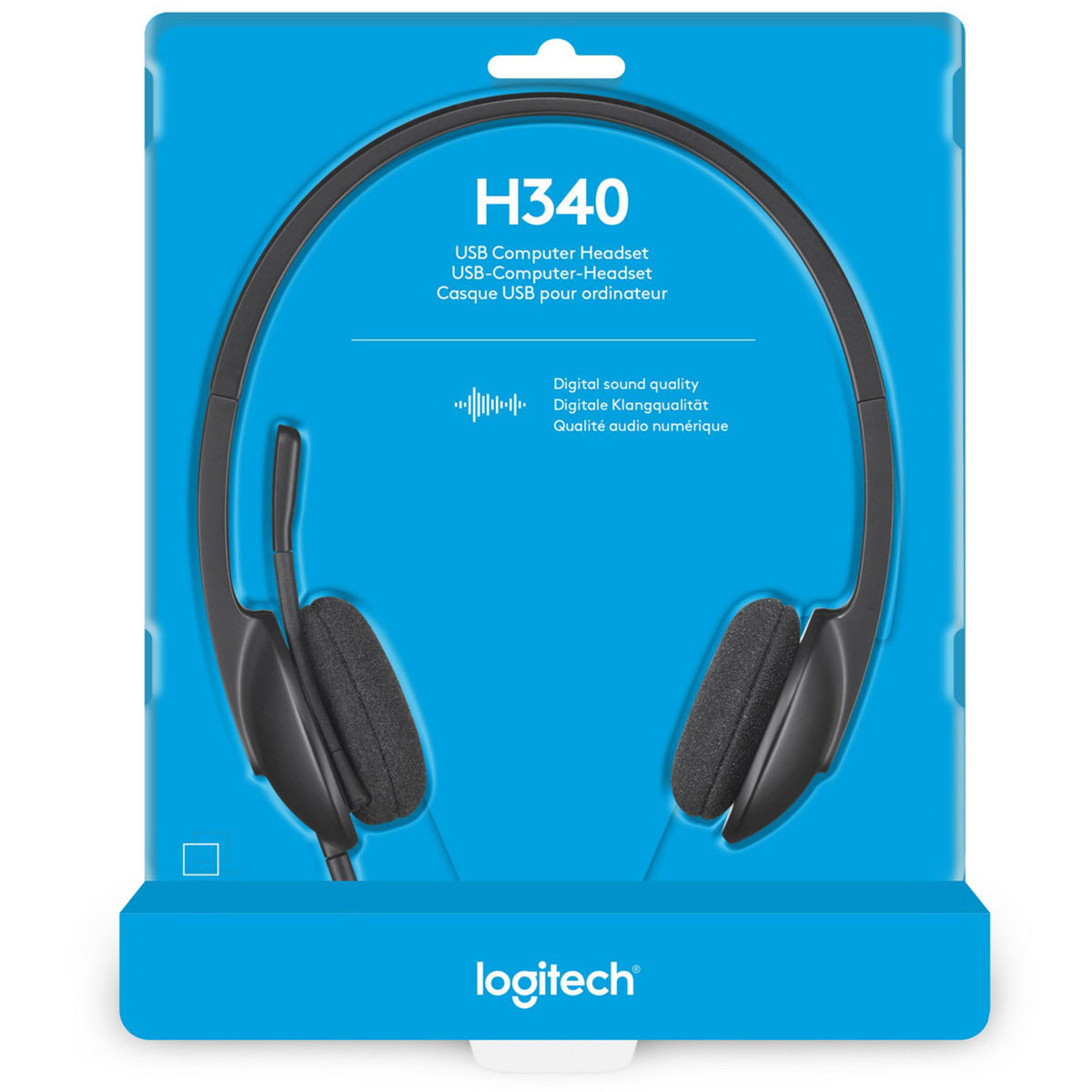 Logitech H340 Wired USB Stereo Headset - Black
