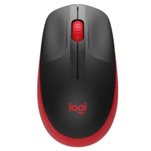 Logitech M190 Full-Size Wireless Mouse - Red