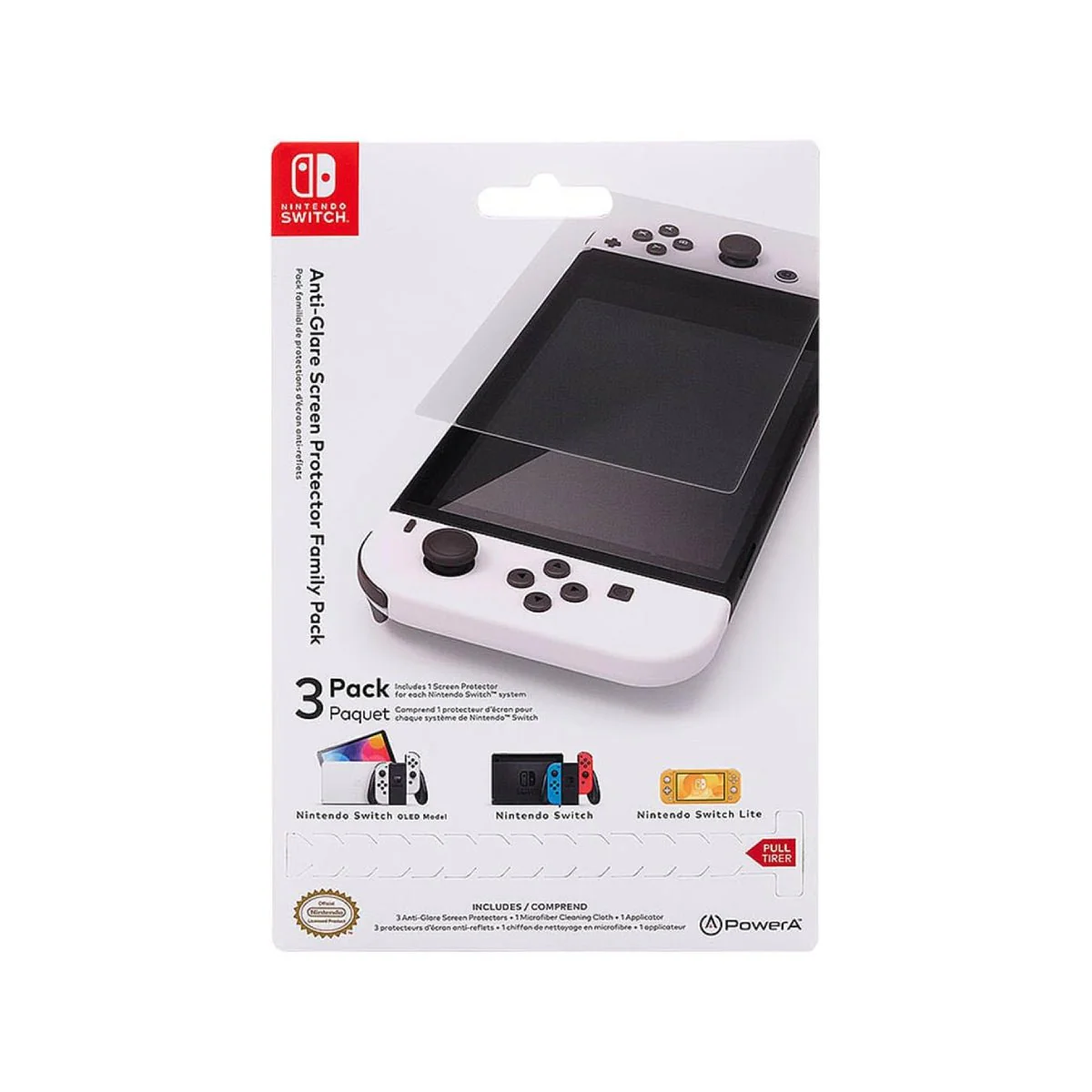 PowerA Anti-Glare Screen Protector Family Pack
