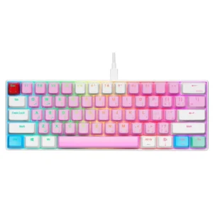 GamerTek Gk60 Mini Keyboard Pro - Cotton Candy