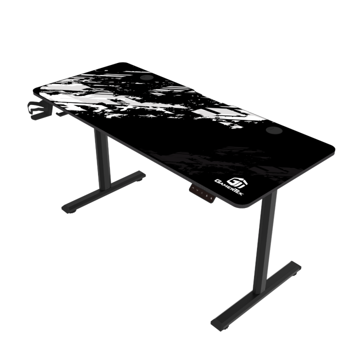 GamerTek GT-Elevate X Gaming Desk - White & Black
