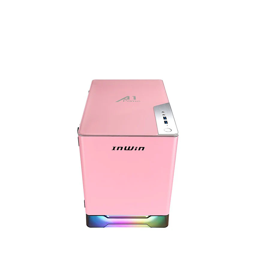 Inwin A1 Prime ITX Case With 750w PSU Pink Gaming Case