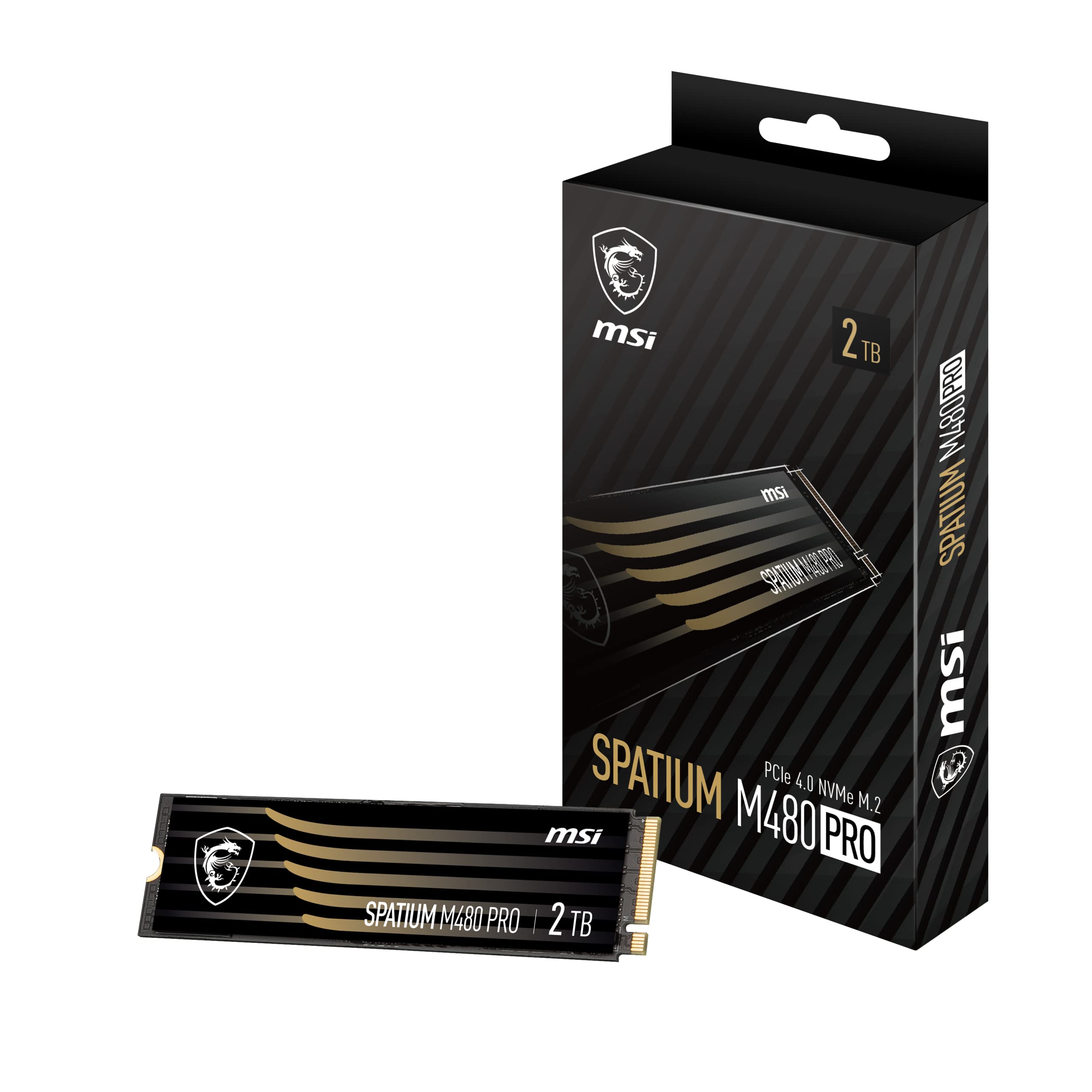 MSI Spatium M480 Pro PCIe 4.0 NVMe M.2 SSD 2TB