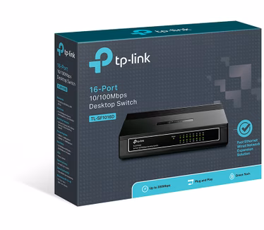 TP-Link TL-SF1016D 16-Port 10/100 Mbps Desktop Switch