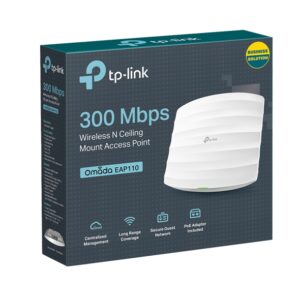 TP-Link Omada EAP110 – 300 Mbps Wireless-N Single-Band Ceiling Access Point