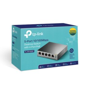 TP-Link TL-SF1005P 5-Port 10/100 Mbps Desktop Switch with 4-Port PoE+