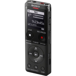 Sony ICD-UX570BLK – Slim 4 GB Digital Voice Recorder with USB Direct-Connect & High-Sensitivity Mic