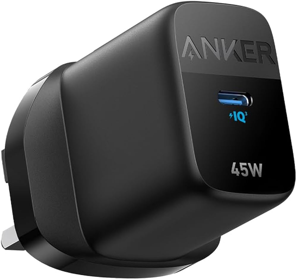 Anker 313 Charger Ace 45W – (USB-C GaN Black Wall Charger )