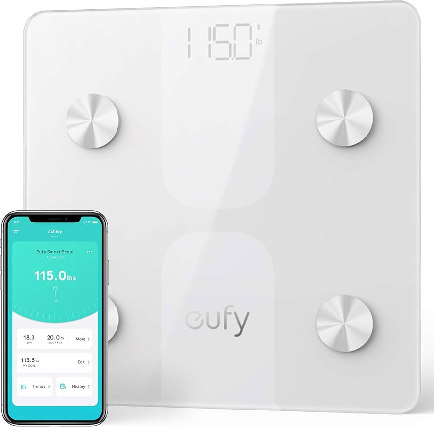 Eufy Smart Scale A1 – Bluetooth Body Composition Scale (White, T9120K21)