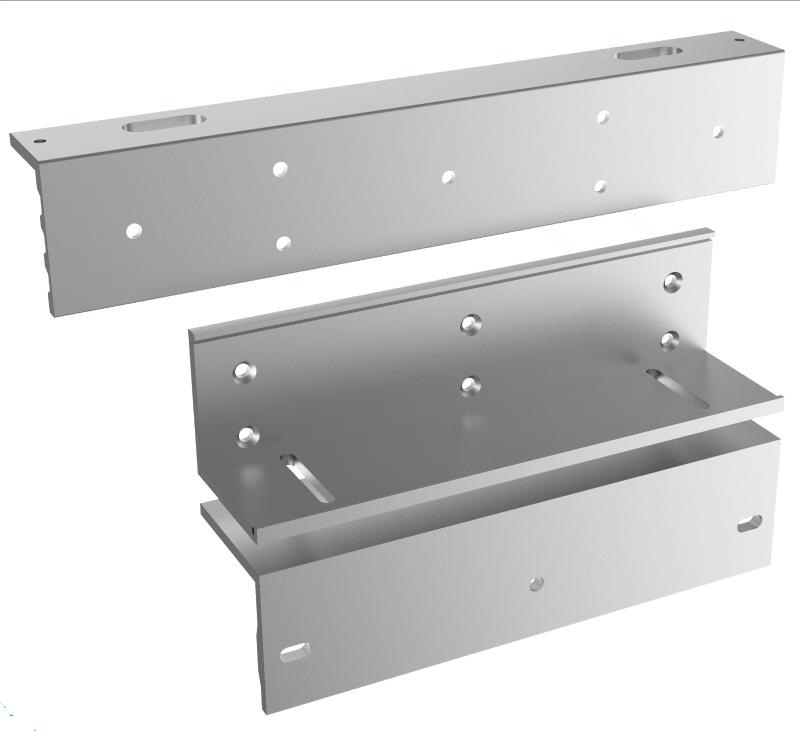 Hikvision DS-K4H255-LZ L- & Z-Bracket Kit for 600 lb Value Magnetic Lock