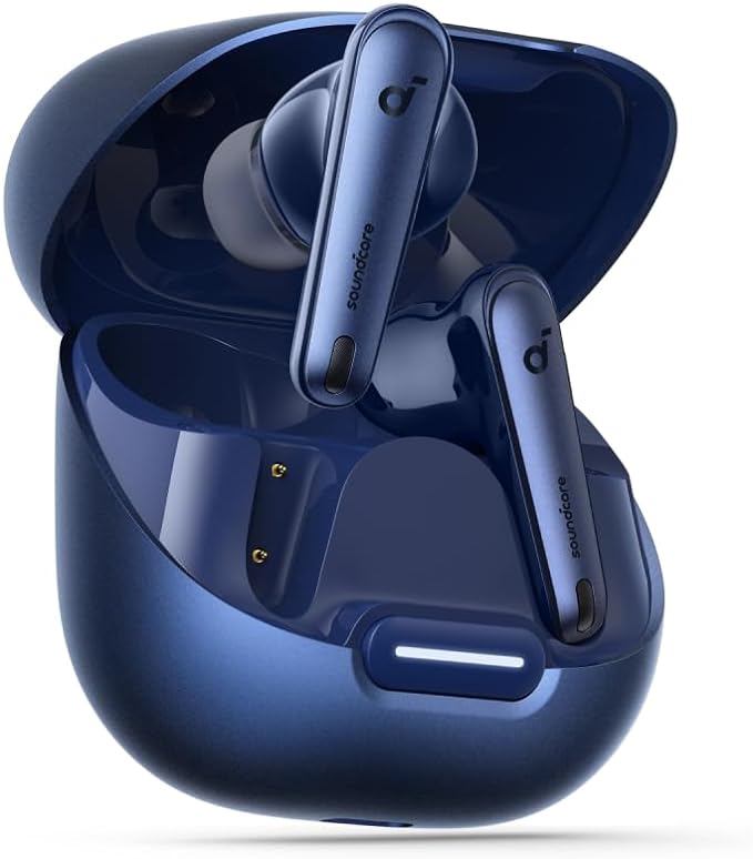 Anker Soundcore Liberty 4 NC | True-Wireless Noise Cancelling Earbuds with LDAC – A3947H31 – Navy Blue