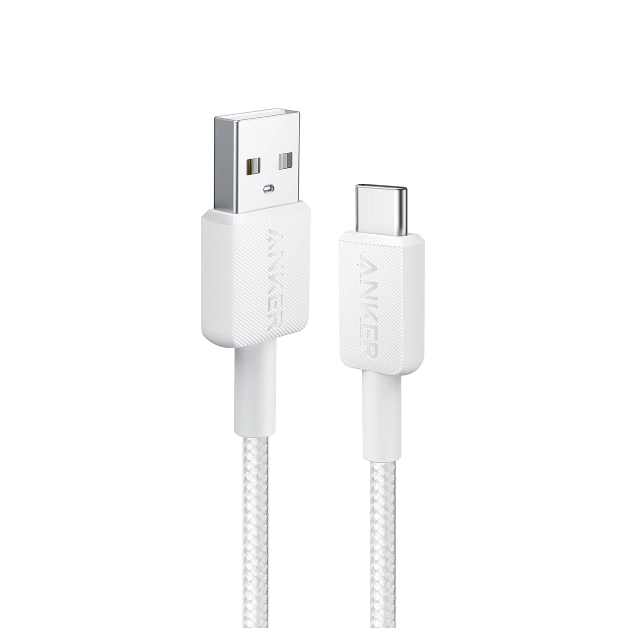 ANKER 322 USB-A TO USB-C CABLE (3FT BRAIDED) WHITE