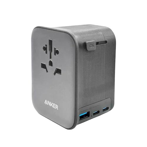 Anker 4-in-1 Nano Travel Adapter – 65 W Universal Black Charger (Model A9213K12)