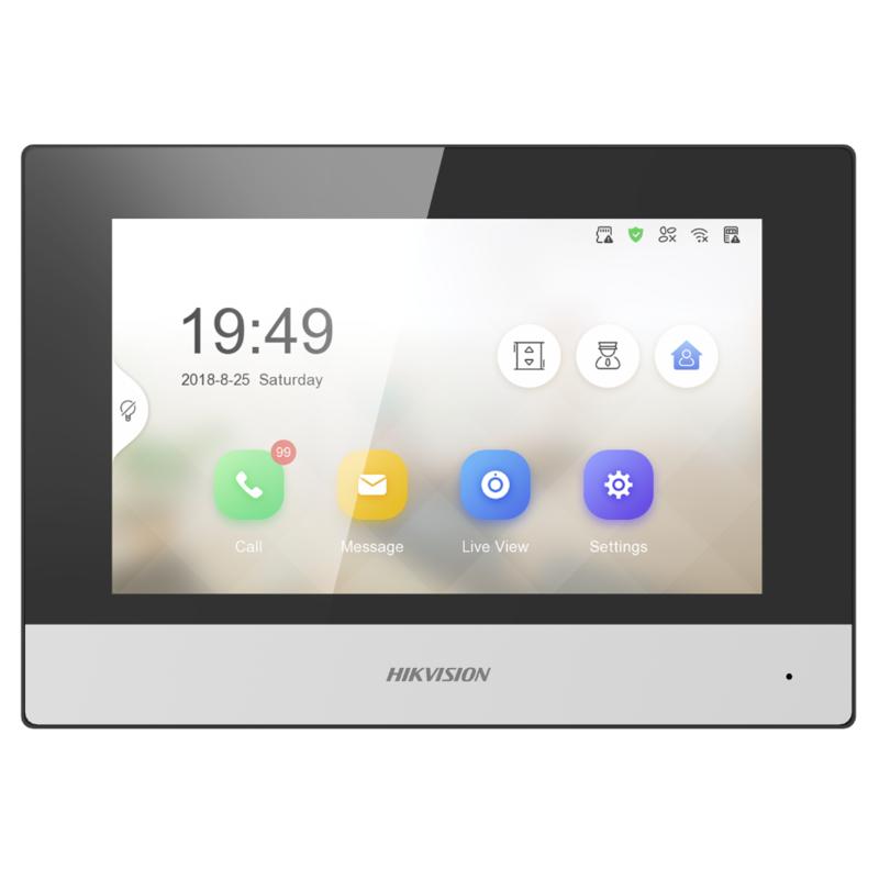 Hikvision DS-KH6320-WTE1 7″ Touch IP Indoor Station with PoE & Wi-Fi