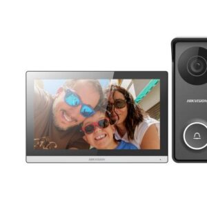 Hikvision DS-KIS313-P 4-Wire Hybrid HD Video Intercom Kit (7″ Touch Monitor + 720p Door Station)