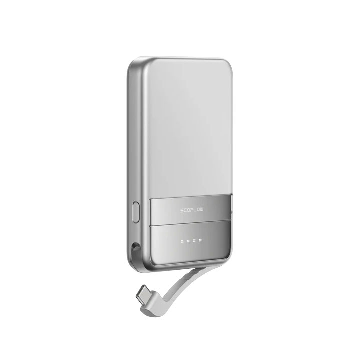 EcoFlow RAPID 5000 – 5 000 mAh Magnetic Power Bank with 30 W Built-in Cable & 15 W Qi2 Wireless Charging