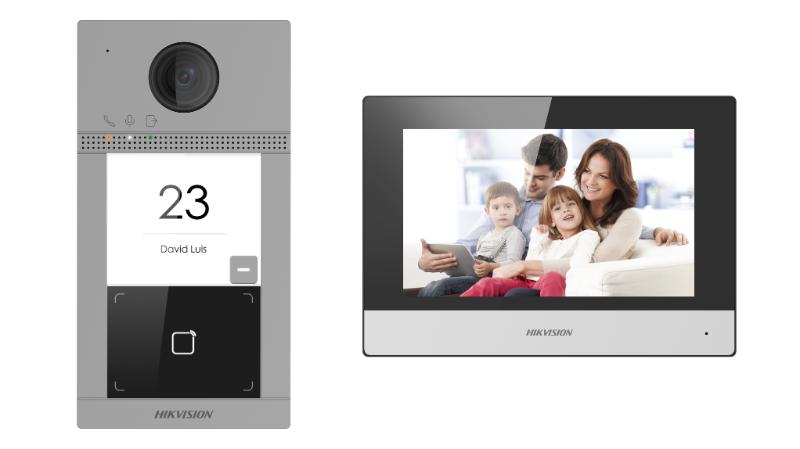 Hikvision DS-KIS604-S(C) 7″ Touch IP Video Intercom Kit with 1080p Outdoor Station & PoE/Wi-Fi