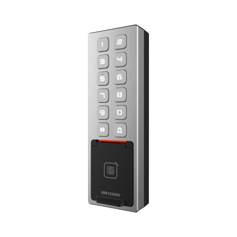 Hikvision DS-K1T805MBFWX 3,000-User Fingerprint & M1-Card Access Terminal (IP65, IK08)