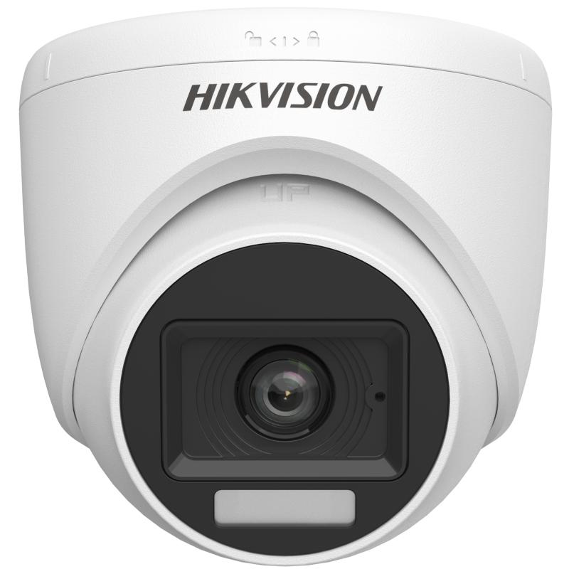 Hikvision DS-2CE76D0T-LPFS – 2MP Smart Hybrid-Light Audio Fixed Turret Camera