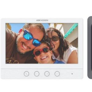 Hikvision DS-KIS212 4-Wire HD Video Intercom Kit (7″ Indoor Monitor + 720p Door Station)
