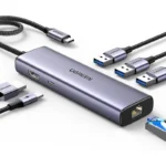 UGREEN CM512 6-in-1 USB-C Docking Station – 3× USB 3.0, HDMI, Gigabit Ethernet & 100W PD