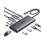 UGREEN CM639 10-in-1 USB-C Docking Station – Dual HDMI, Gigabit Ethernet, USB & SD/TF Hub