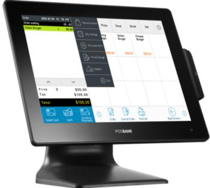 Apexa G POSBank All-in-One Touch POS Machine – 15″ PCAP Touch | 4GB RAM, 128GB SSD (No OS)