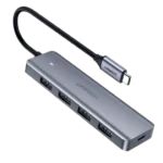 UGREEN CM219 4-Port USB 3.2 Gen 1 Hub – 5 Gbps Data Transfer & USB Expansion