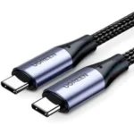 The UGREEN L701 USB-C 3.2 Cable (2 m) is a premium USB-C to USB-C cable designed to deliver high-power charging, fast data transfer, and high-resolution video output in one robust solution. This cable supports up to 240 W Power Delivery (48 V / 5 A), making it suitable for charging power-hungry laptops, tablets, and phones quickly when paired with an appropriate USB-C PD charger. At the same time, it provides SuperSpeed USB 3.2 Gen 2 data transfer up to 10 Gbps for rapid file syncing, backups, and media transfers. Novatech Technologies In addition to power and data, the UGREEN L701 supports 4K @ 60 Hz video output — enabling you to connect compatible devices to external USB-C monitors or displays that support DP Alt Mode. Its durable nylon braided jacket and gold-plated connectors enhance longevity and signal stability, while the 2-metre length provides plenty of reach for home, office, or travel setups. Novatech Technologies This cable is ideal for users who need one versatile USB-C cable that can handle charging, syncing, and visual output without requiring multiple adapters or specialized leads. Novatech Technologies 🔑 Key Features 🔋 240 W Power Delivery: Supports ultra-fast charging of laptops and other USB-C PD devices with up to 48 V / 5 A. Novatech Technologies ⚡ 10 Gbps SuperSpeed Data: Compliant with USB 3.2 Gen 2 standards for high-speed data transfer. Novatech Technologies 🖥️ 4K @ 60 Hz Video Output: Transmit high-resolution video to compatible USB-C displays. Novatech Technologies 💪 Durable Build: Nylon braided jacket and gold-plated connectors enhance durability and corrosion resistance. Novatech Technologies 📏 2 m Length: Extra-long cable for flexible setups at desks, lounges, or conference rooms. Novatech Technologies 🔌 Wide Compatibility: Works with USB-C devices that support PD, USB 3.2 data, and DP Alt Mode for video — including MacBooks, Windows laptops, tablets, and smartphones. Novatech Technologies 🔧 Plug-and-Play: No drivers or software needed; works immediately when connected.