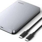 UGREEN CM300 2.5″ SATA External Hard Drive Enclosure – USB-C 3.1 Gen 2, Tool-Free SSD/HDD Case