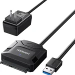 UGREEN CR108 USB 3.0 to SATA Adapter Cable – Supports 2.5″ & 3.5″ HDD/SSD (with Power Adapter)