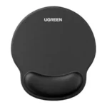 UGREEN LP668 Ergonomic Mouse Pad with Wrist Support – Black (220×245 mm)