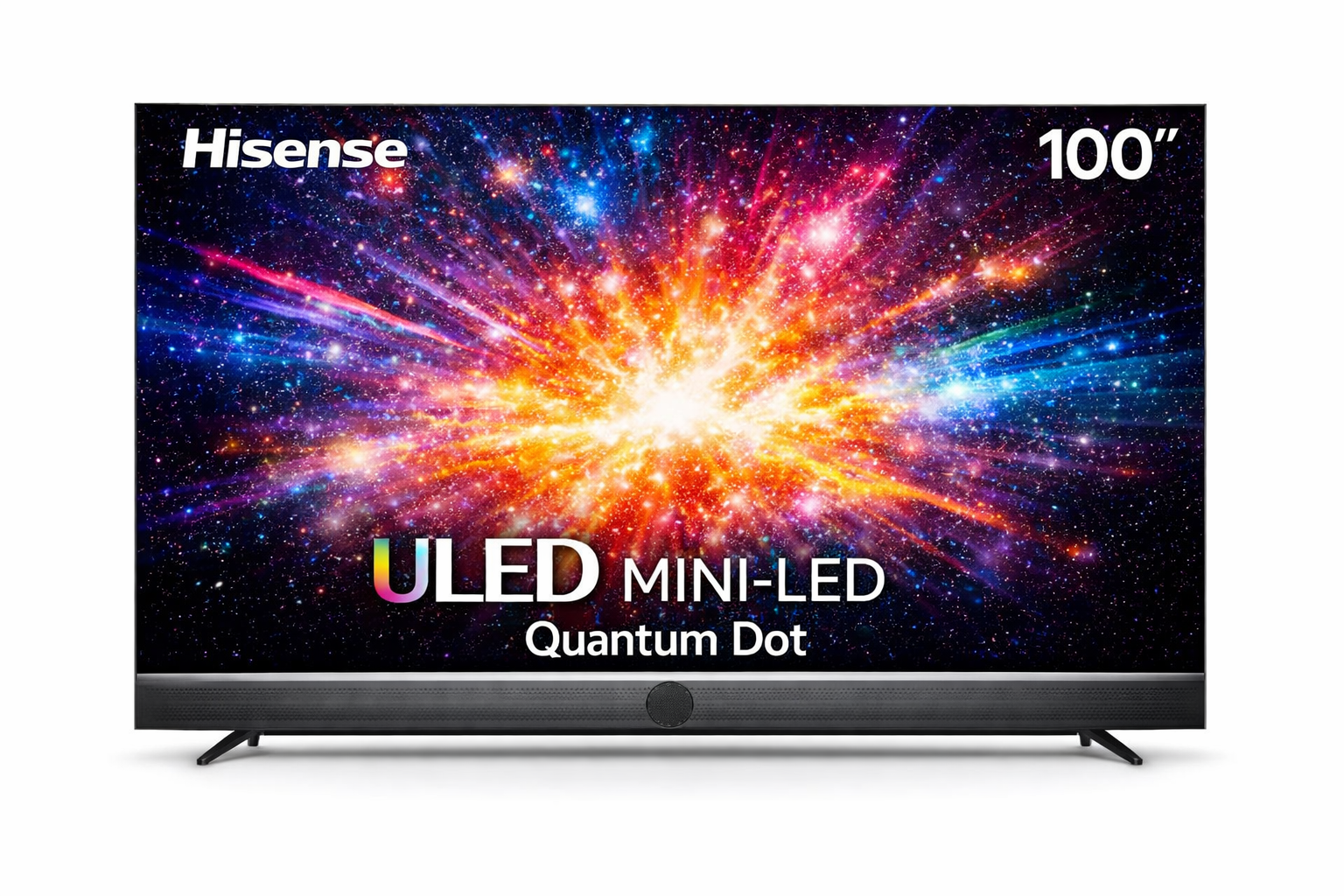 Hisense 100″ ULED Mini-LED 144Hz Smart TV 100U7Q – Dolby Vision IQ & Built-in Subwoofer