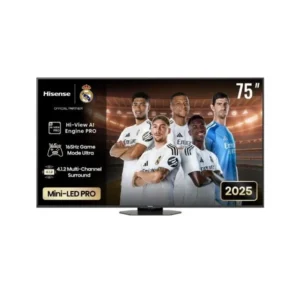 Hisense 75″ ULED Mini-LED 165Hz Smart TV 75U8Q – AI Engine Pro, Dolby Vision IQ & Dolby Atmos