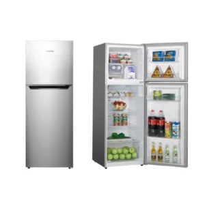 Hisense REF154DR 154L Two Door Fridge Silver – Energy Efficient Refrigerator