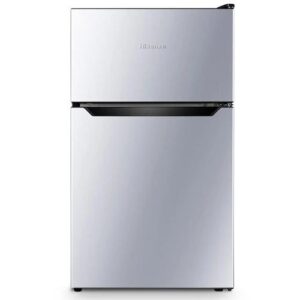 Hisense REF091DR 91L Double Door Fridge Silver – Compact Refrigerator