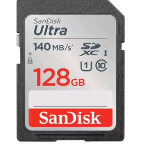 SanDisk 128GB Ultra SDXC UHS-I Memory Card 140MB/s