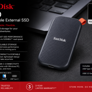 SanDisk E30 Portable External SSD 2TB