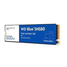 WD Blue SN580 NVMe SSD 500GB (WDS500G5B0E) – PCIe Gen4 M.2 Solid State Drive