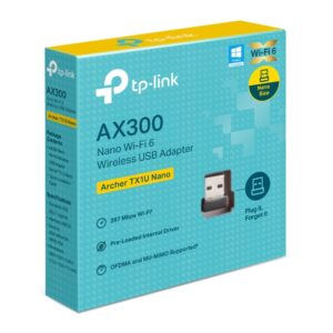 TP-Link Archer TX1U Nano AX300 Wi-Fi 6 USB Adapter – 287Mbps 2.4GHz Wireless Adapter