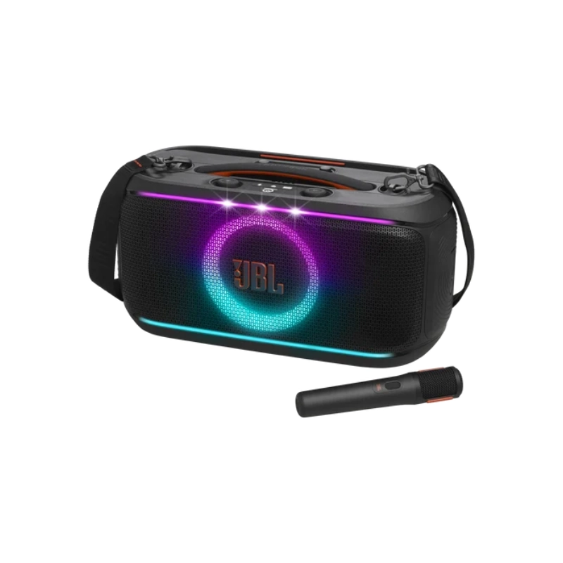 JBL PartyBox On-The-Go 2 with 2 Wireless Microphones